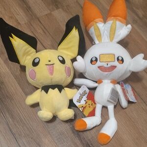 Nintendo Yellow and White Stuffed Animals